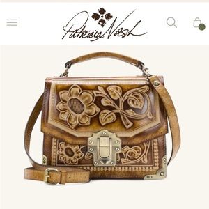NEVER USED Patricia Nash Boxy Top Handle Bag